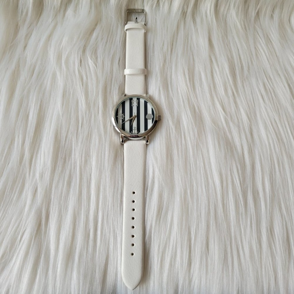 White Nautical Themed Fashion Watch